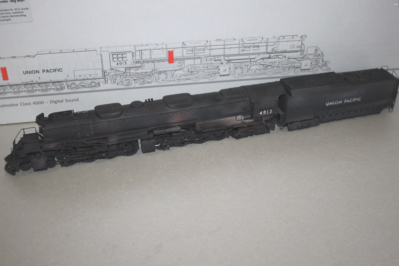 画像1: 鉄道模型 メルクリン Marklin 37992 BIGBOY ビッグボーイ 4012 蒸気機関車 ウェザリング塗装 HOゲージ