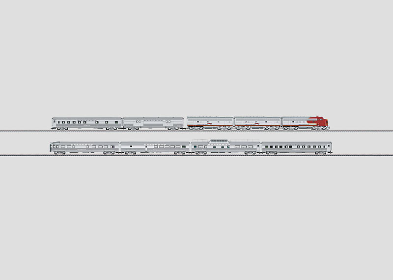 画像1: 鉄道模型 メルクリン Marklin 26496 サンタフェスーパー チーフ 列車セット HOゲージ