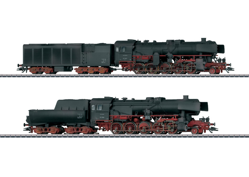 画像1: 鉄道模型 メルクリン Marklin 31031 DB　BR52 蒸気機関車 2両セット ウェザリング塗装 HOゲージ 限定品