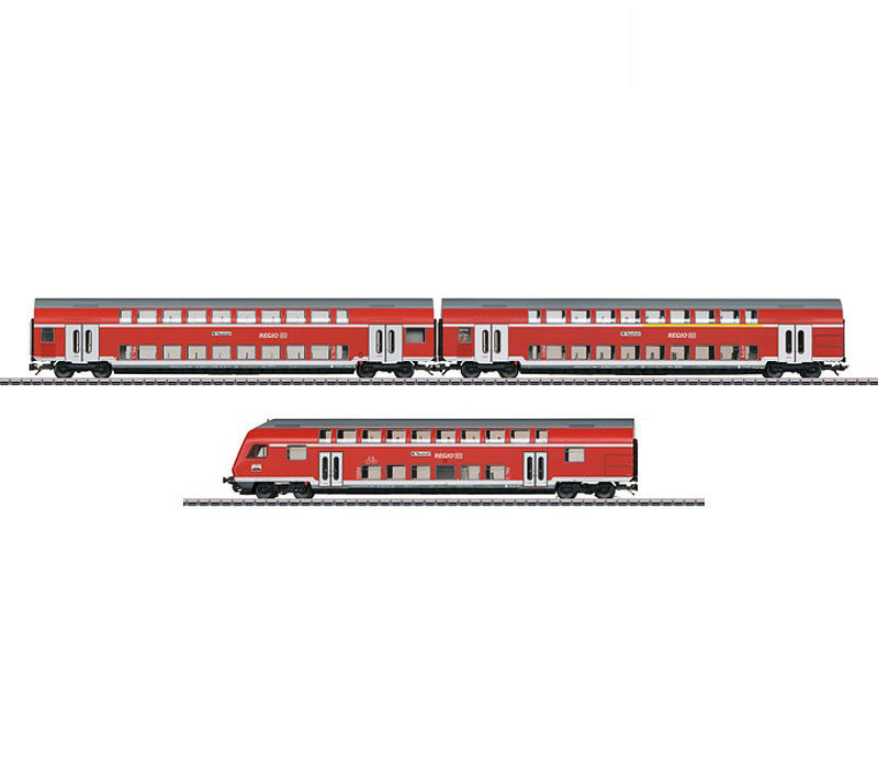 画像1: 鉄道模型 トリックス Trix 24580 DB AG 2階建て客車 3両セット HOゲージ