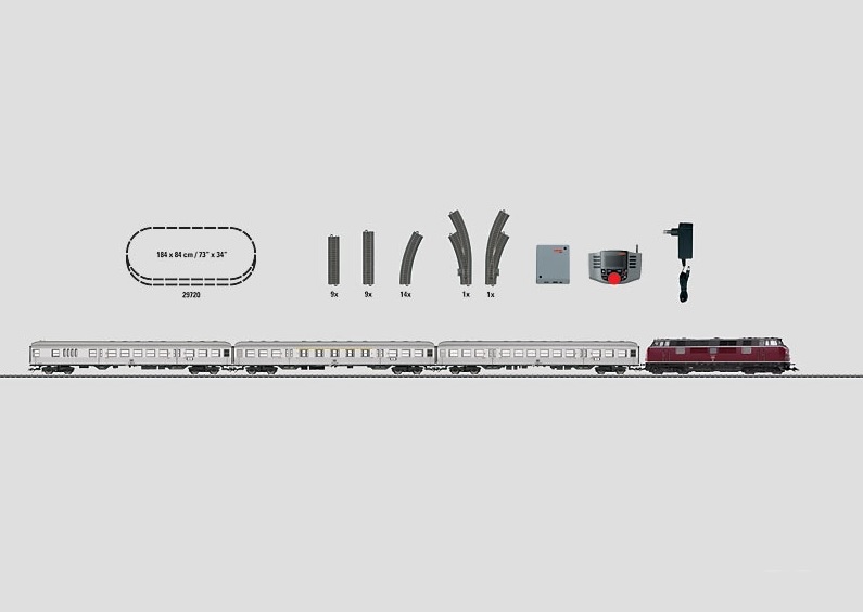 画像1: 鉄道模型 メルクリン Marklin 29720 デジタルスターターセット V200.1 客車列車 HOゲージ