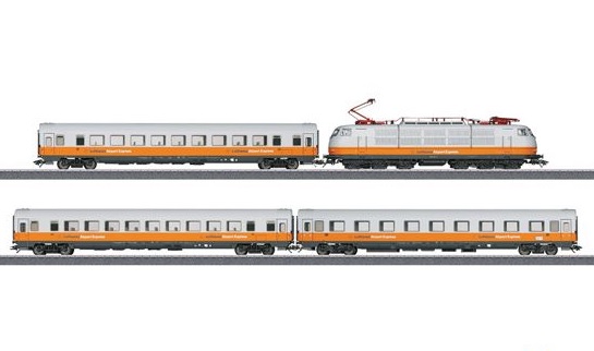 画像1: 鉄道模型 メルクリン Marklin 26680 ルフトハンザ エアポート エクスプレス列車セット HOゲージ