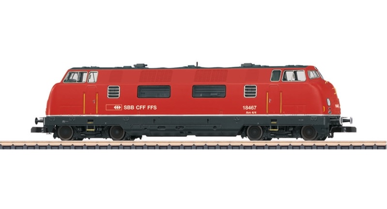 画像1: 鉄道模型 メルクリン Marklin 88331 ミニクラブ mini-club  SBB/CFF/FSS 4/4 ディーゼル機関車 Zゲージ