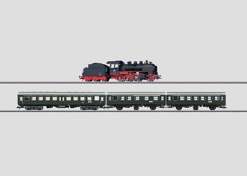 画像1: 鉄道模型 メルクリン Marklin 26564 DB 24 蒸気機関車列車セット HOゲージ