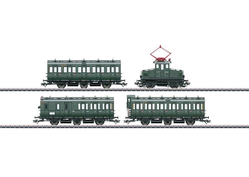 画像1: 鉄道模型 メルクリン Marklin 26195 E69 電気機関車 列車セット HOゲージ