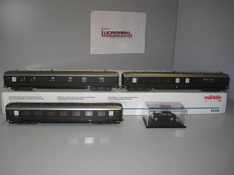 画像1: 鉄道模型 メルクリン Marklin 43229 ドイツ連邦50周年記念サロンカーセット HOゲージ