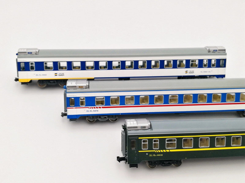 画像1: 鉄道模型 KUNTER 中国 YZ25K 客車3両セット Nゲージ