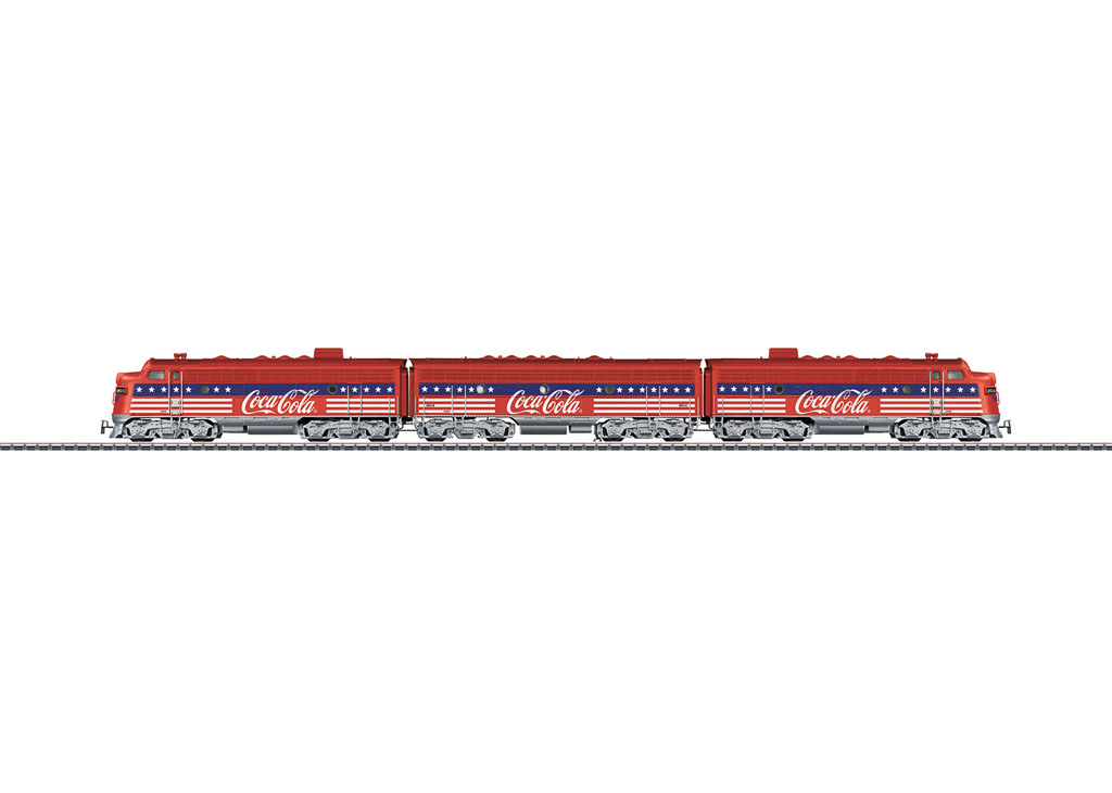 画像1: 鉄道模型 メルクリン Marklin 39622 F7 コカ・コーラ ディーゼル機関車 HOゲージ