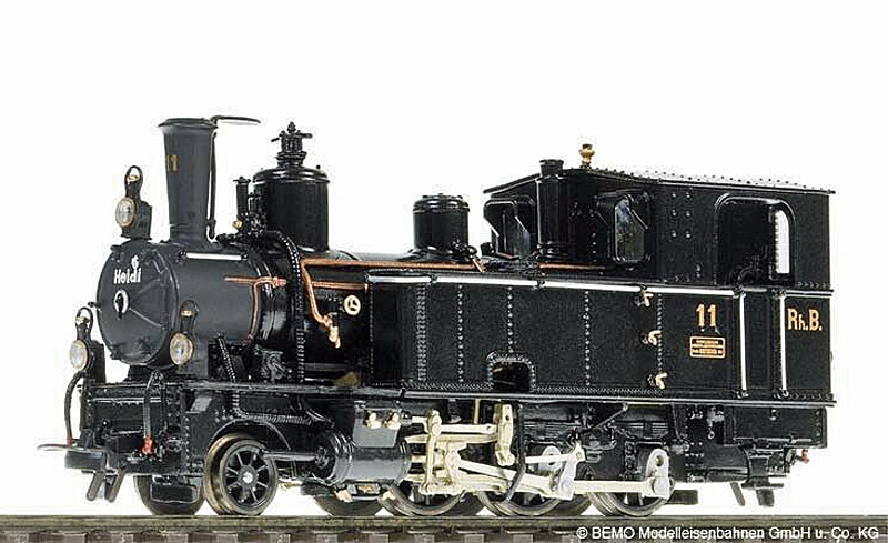 画像1: 鉄道模型 ベモ BEMO 1295121 G 3/4 11 RhB 蒸気機関車 HOmゲージ