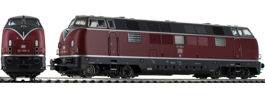 画像2: 鉄道模型 ピコ PIKO 58142 DB BR 221 ディーゼル機関車 + TEE 客車列車セット H0ゲージ