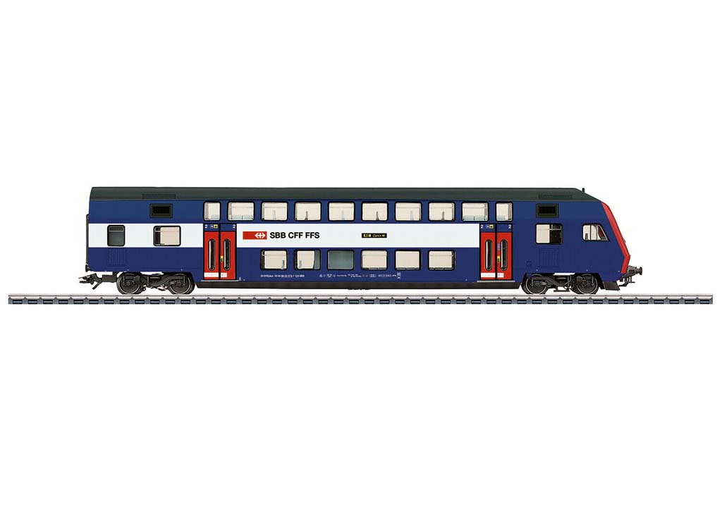 画像1: 鉄道模型 メルクリン Marklin 43574 SBB 2階建て客車 制御車 HOゲージ