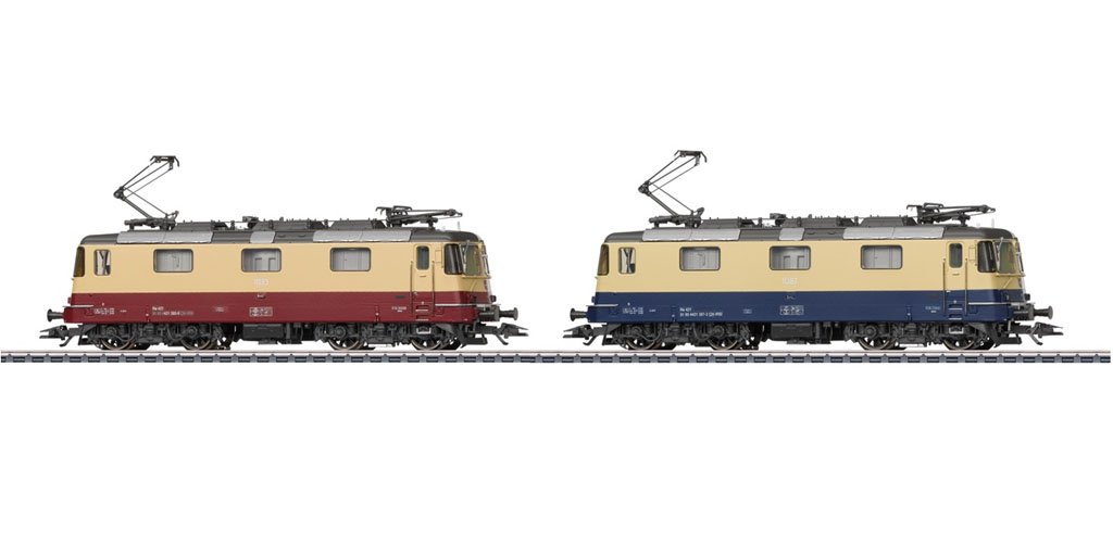 画像1: 鉄道模型 メルクリン Marklin 37300 Class Re 421 Double Electric Locomotive Set 電気機関車セット HOゲージ