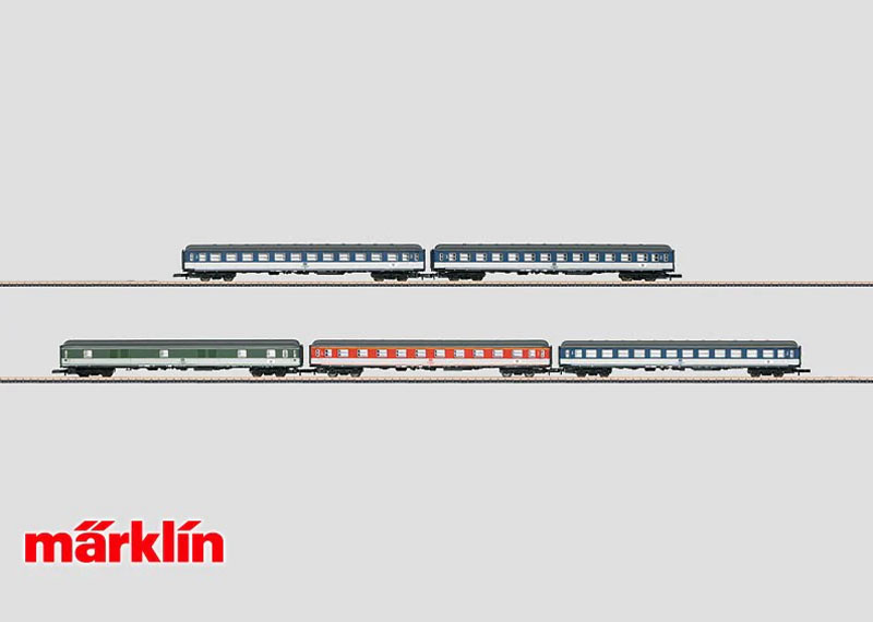 画像1: 鉄道模型 メルクリン Marklin 87401 ミニクラブ mini-club 急行列車客車 5両セット Zゲージ