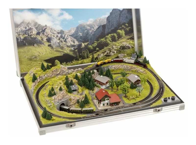 画像1: 鉄道模型 ノッホ NOCH 88400 Berchtesgarden ブリーフケース トランク レイアウト Minitrix 79.5x54.5cm Nゲージ