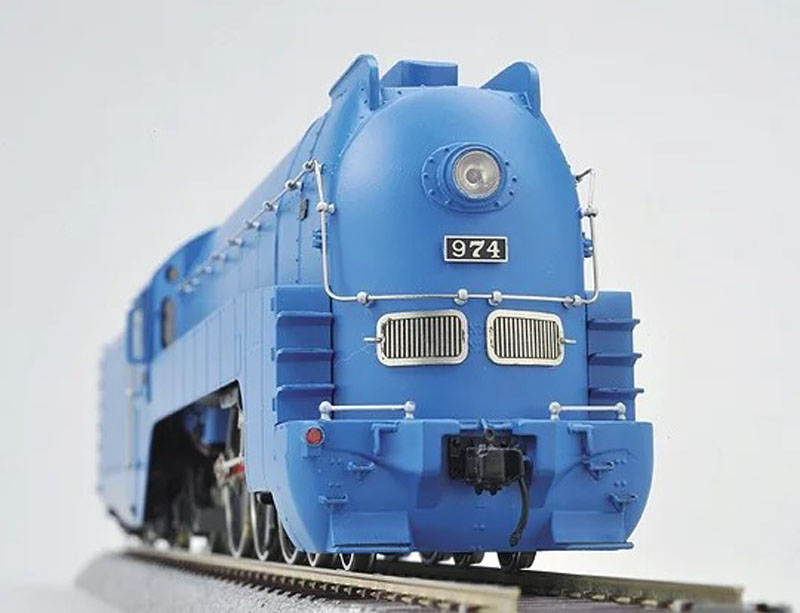 画像1: 鉄道模型 Eisenbahn Canada 満州鉄道 パシナ974 青色 蒸気機関車 SL HOゲージ